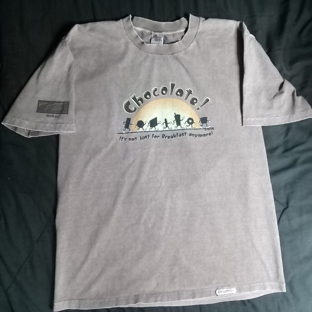 Vintage Crazy Shirts Chocolate For Breakfast T-Shirt - Picture 2 of 7